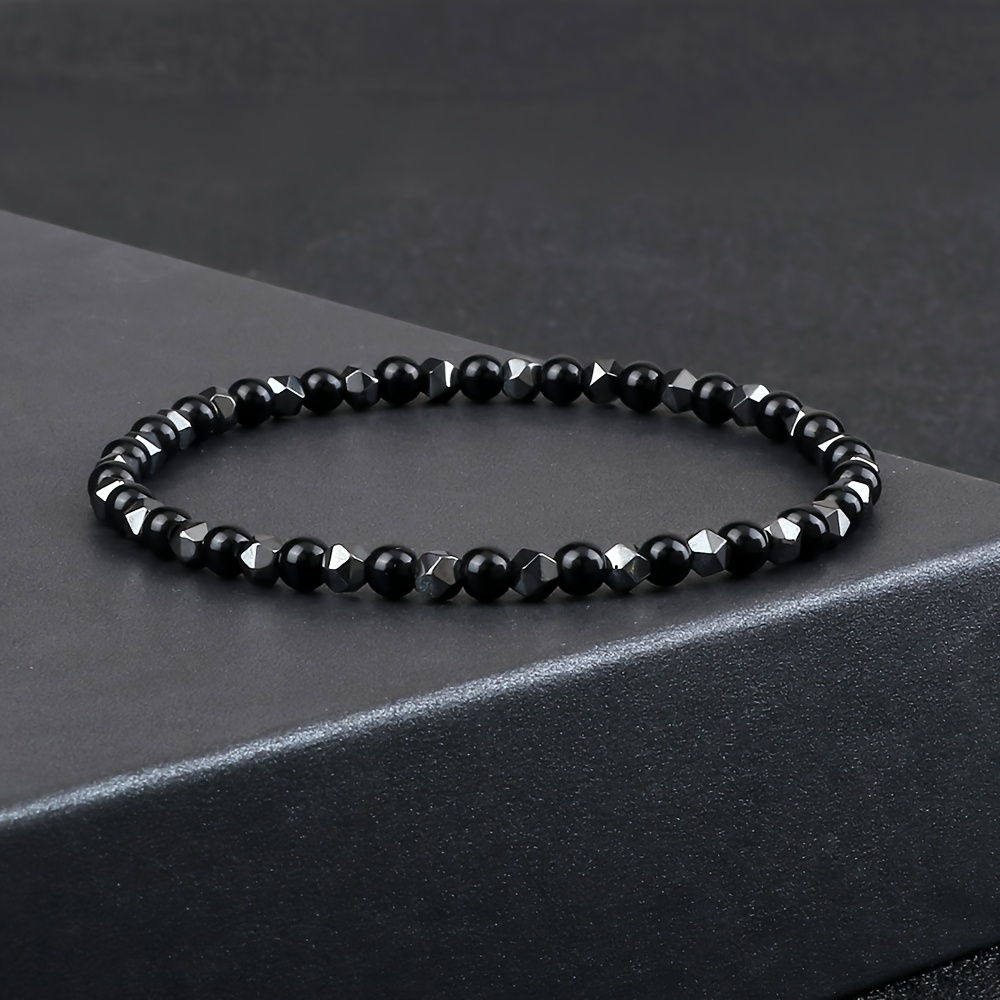 Y2K Hip Hop Natural Stone Bracelet Beads with Luster